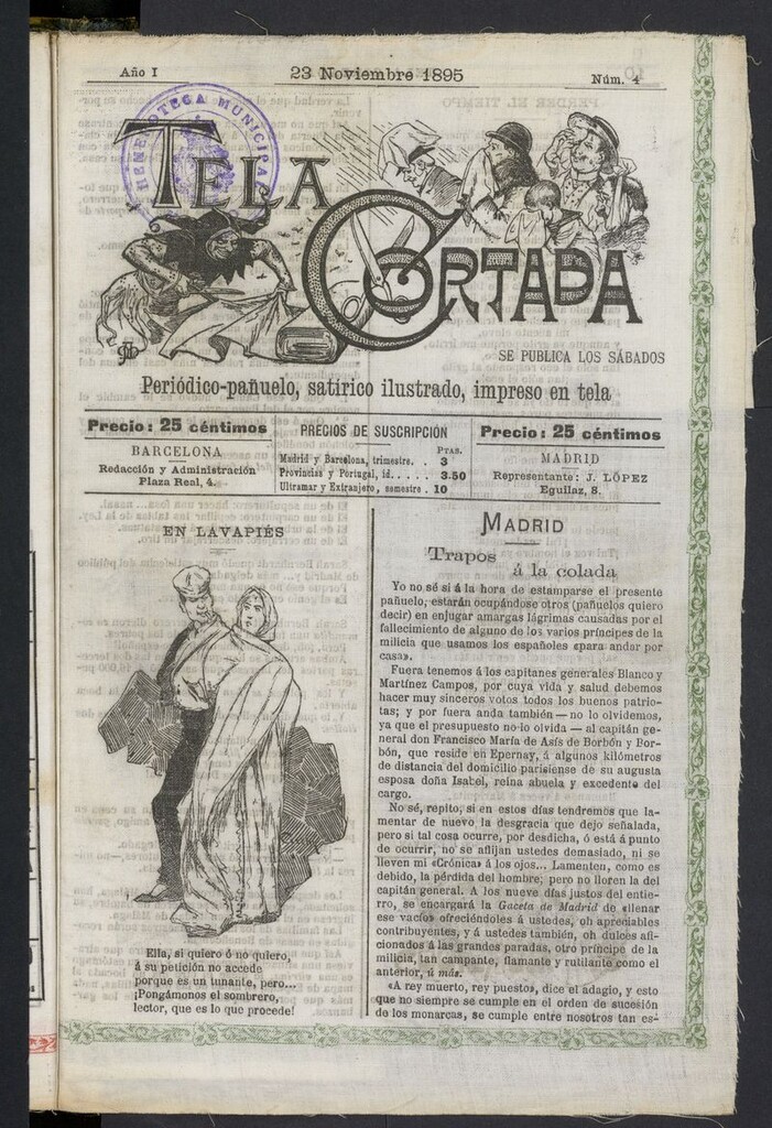 Miniatura de Tela Cortada del 23 de noviembre de 1895