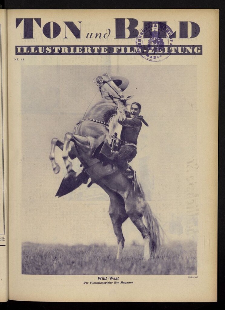 Miniatura de Ton und Bild del año de 1929, nº 44