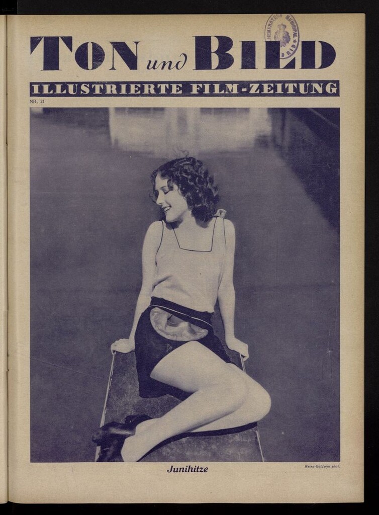 Miniatura de Ton und Bild del año de 1930, nº 21