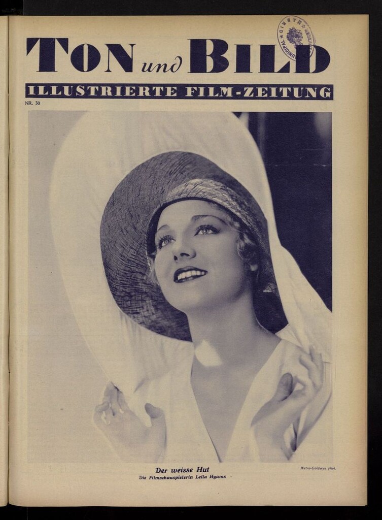 Miniatura de Ton und Bild del año de 1930, nº 30