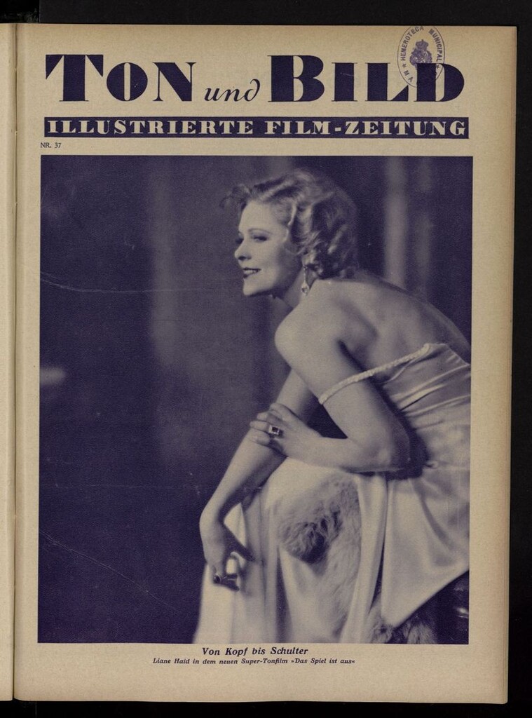Miniatura de Ton und Bild del año de 1930, nº 37
