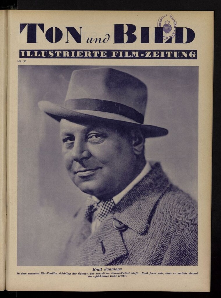 Miniatura de Ton und Bild del año de 1930, nº 38