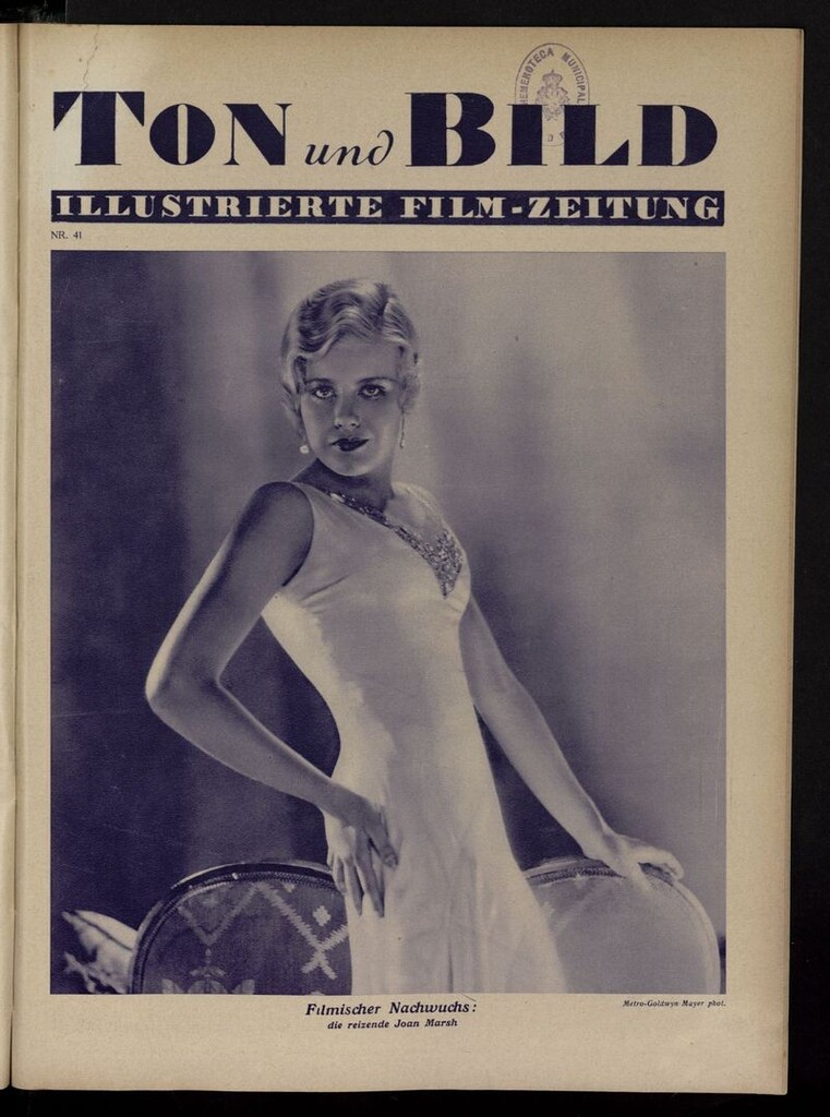 Miniatura de Ton und Bild del año de 1930, nº 41