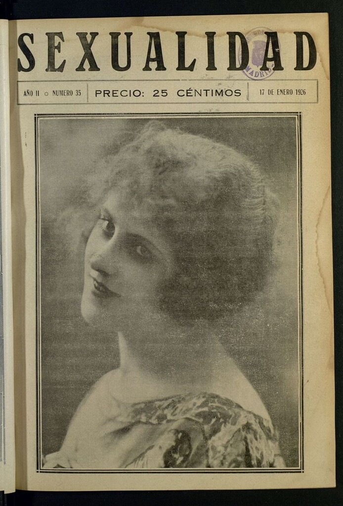 Miniatura de Sexualidad: Revista Ilustrada de Divulgación de Psicopatología Sexual del 17 de enero de 1926