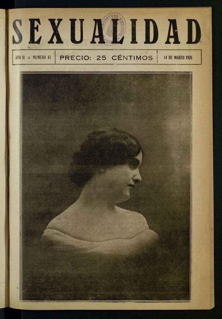 Miniatura de Sexualidad: Revista Ilustrada de Divulgación de Psicopatología Sexual del 14 de marzo de 1926