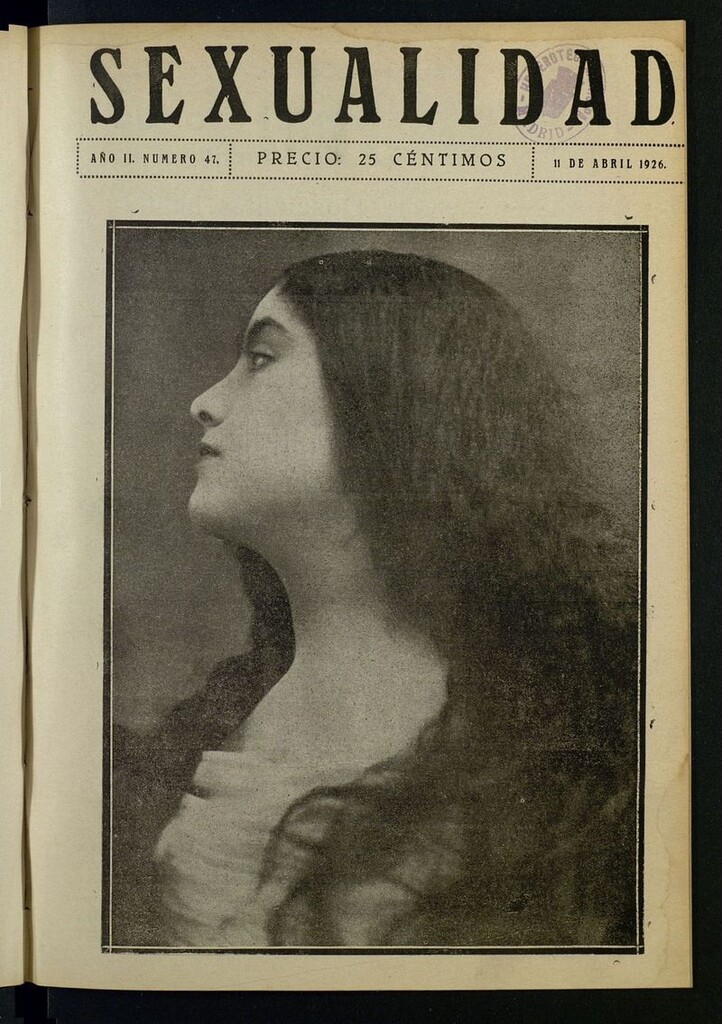 Miniatura de Sexualidad: Revista Ilustrada de Divulgación de Psicopatología Sexual del 11 de abril de 1926