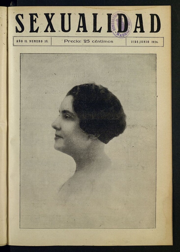 Miniatura de Sexualidad: Revista Ilustrada de Divulgación de Psicopatología Sexual del 27 de junio de 1926