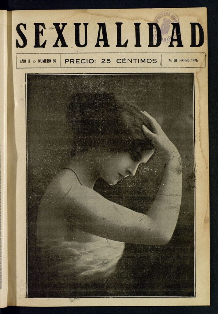 Miniatura de Sexualidad: Revista Ilustrada de Divulgación de Psicopatología Sexual del 24 de enero de 1926