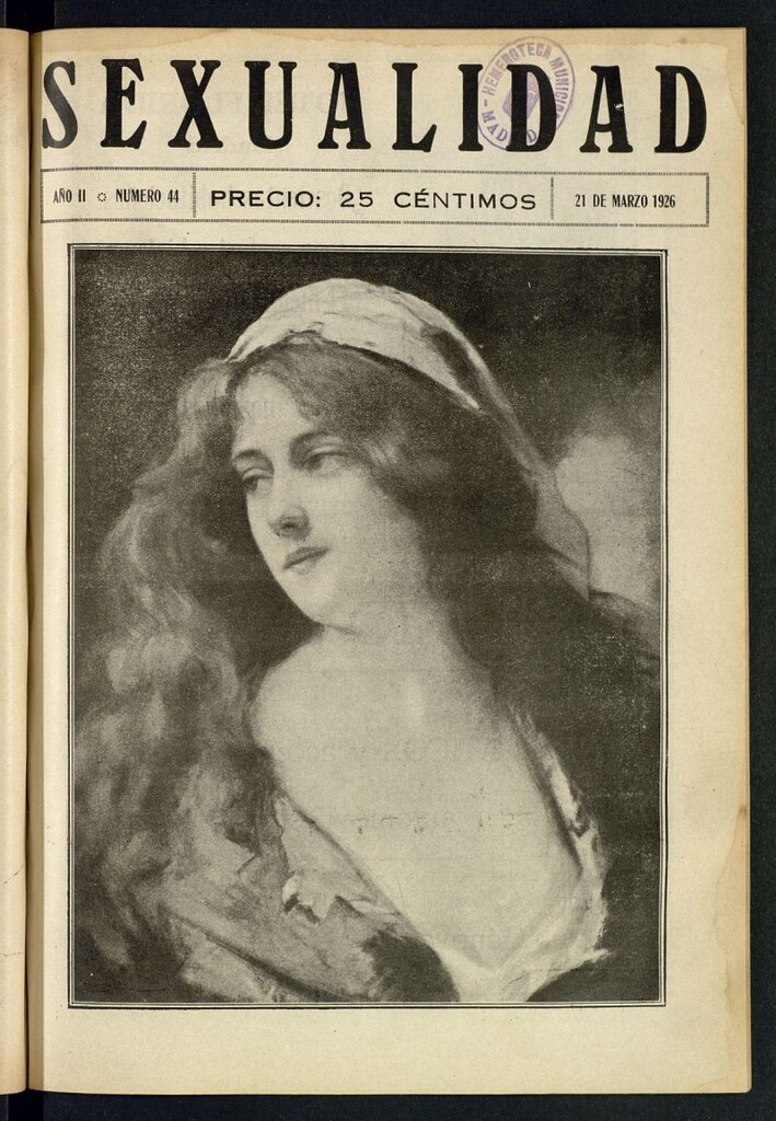 Miniatura de Sexualidad: Revista Ilustrada de Divulgación de Psicopatología Sexual del 21 de marzo de 1926