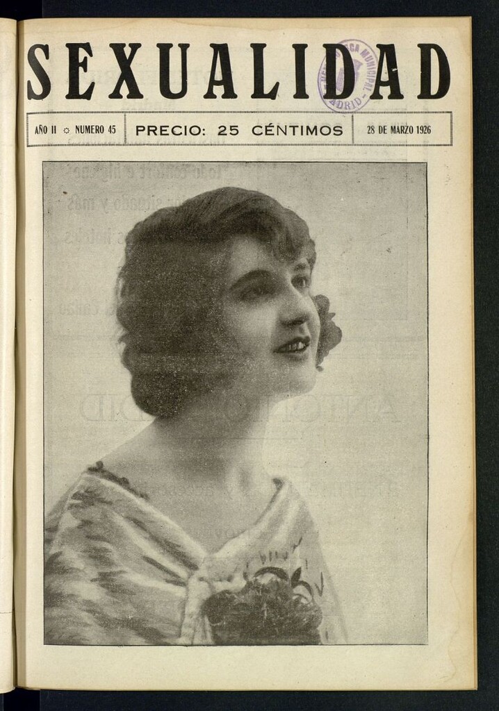Miniatura de Sexualidad: Revista Ilustrada de Divulgación de Psicopatología Sexual del 28 de marzo de 1926