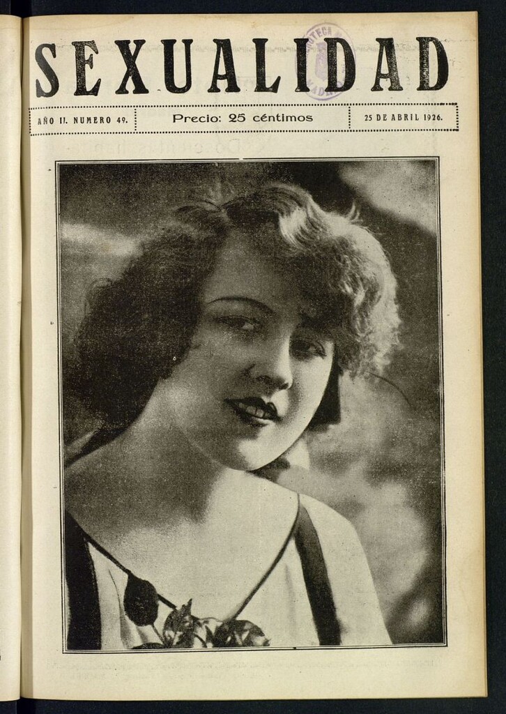 Miniatura de Sexualidad: Revista Ilustrada de Divulgación de Psicopatología Sexual del 25 de abril de 1926