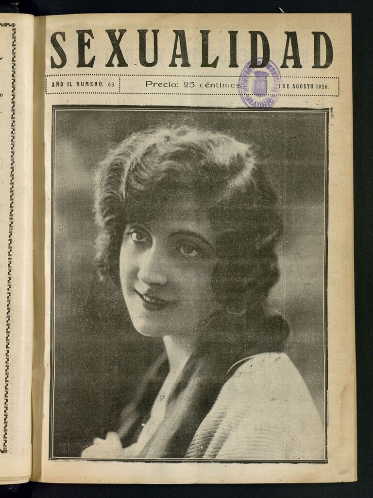Miniatura de Sexualidad: Revista Ilustrada de Divulgación de Psicopatología Sexual  del 1 de agosto de 1926