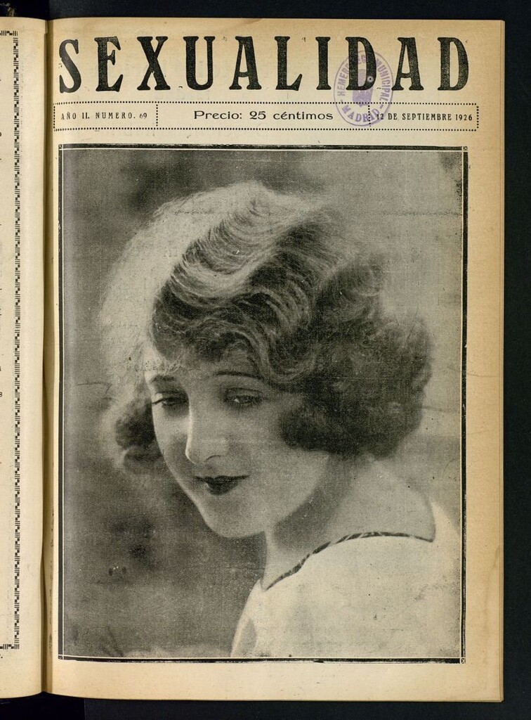 Miniatura de Sexualidad: Revista Ilustrada de Divulgación de Psicopatología Sexual del 12 de septiembre de 1926