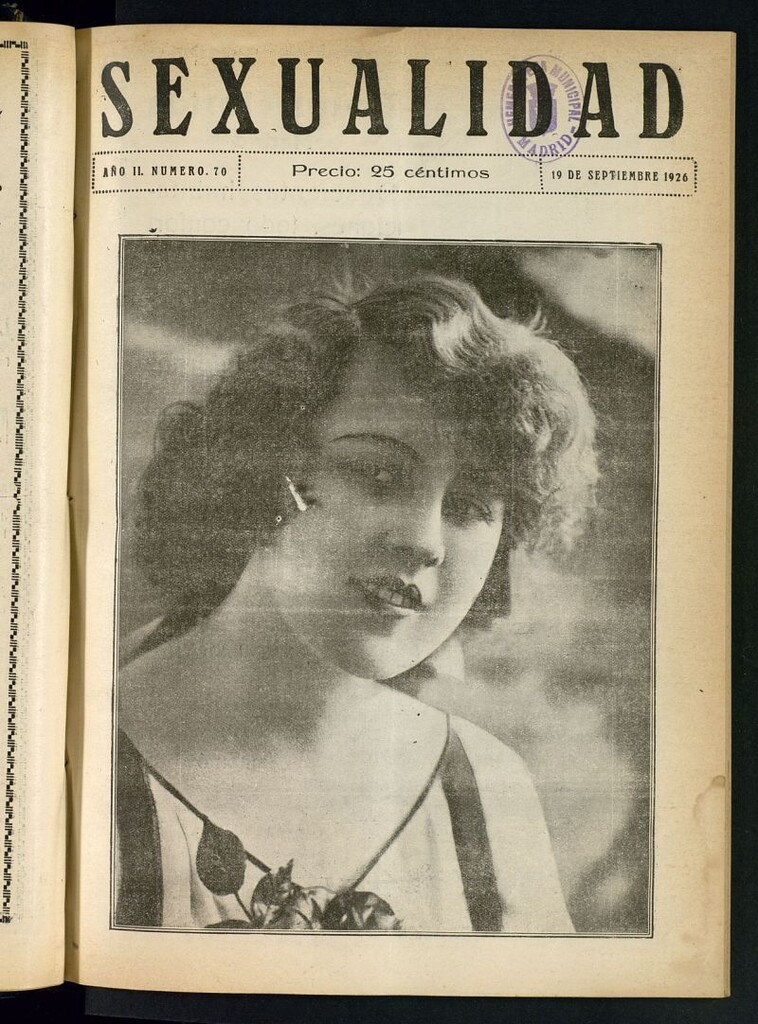 Miniatura de Sexualidad: Revista Ilustrada de Divulgación de Psicopatología Sexual del 19 de septiembre de 1926