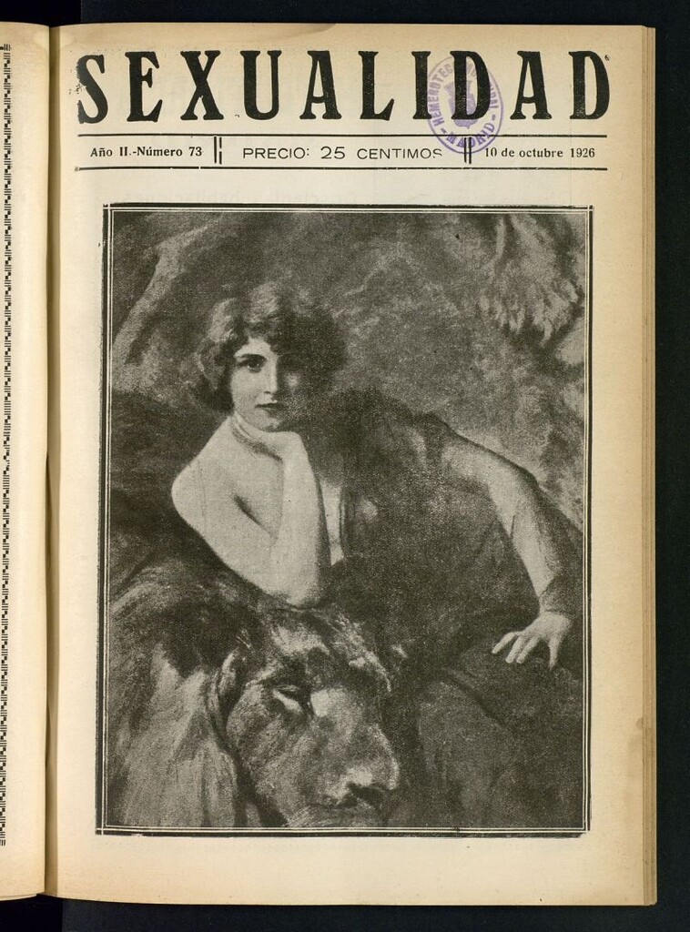 Miniatura de Sexualidad: Revista Ilustrada de Divulgación de Psicopatología Sexual del 10 de octubre de 1926