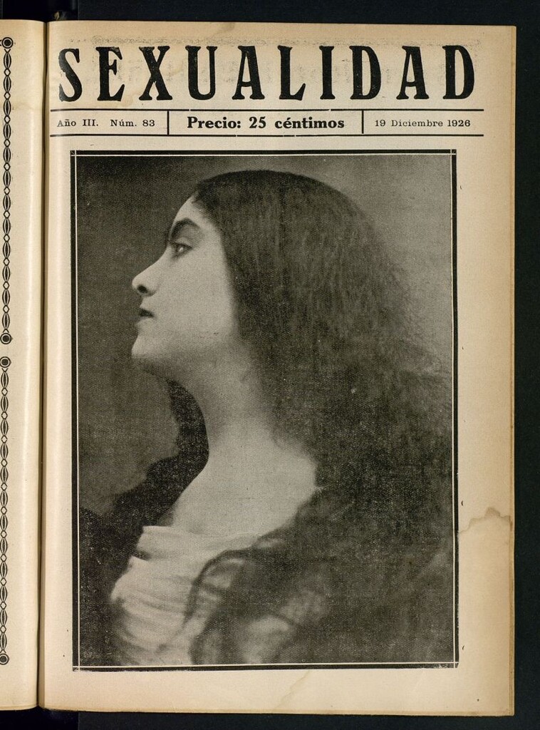 Miniatura de Sexualidad: Revista Ilustrada de Divulgación de Psicopatología Sexual del 19 de diciembre de 1926