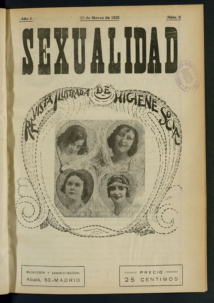 Miniatura de Sexualidad: Revista ilustrada de Divulgación de Psicología Sexual del 22 de marzo de 1925