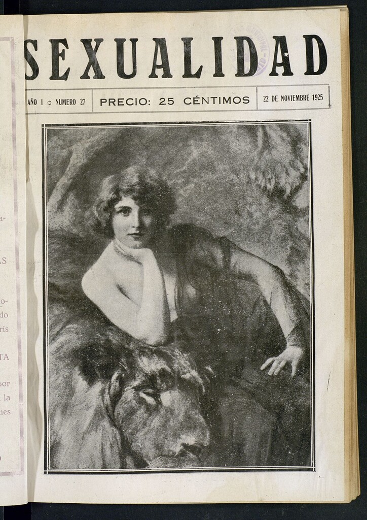 Miniatura de Sexualidad: Revista ilustrada de Divulgación de Psicología Sexual del 22 de noviembre de 1925