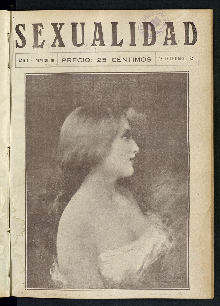 Miniatura de Sexualidad: Revista ilustrada de Divulgación de Psicología Sexual del 13 de diciembre de 1925