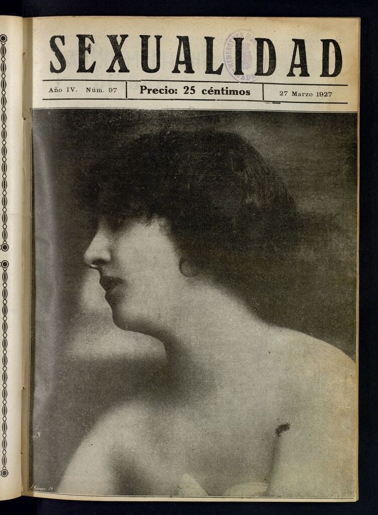 Miniatura de Sexualidad: Revista Ilustrada de Divulgación de Psicopatología Sexual del 27 de marzo de 1927