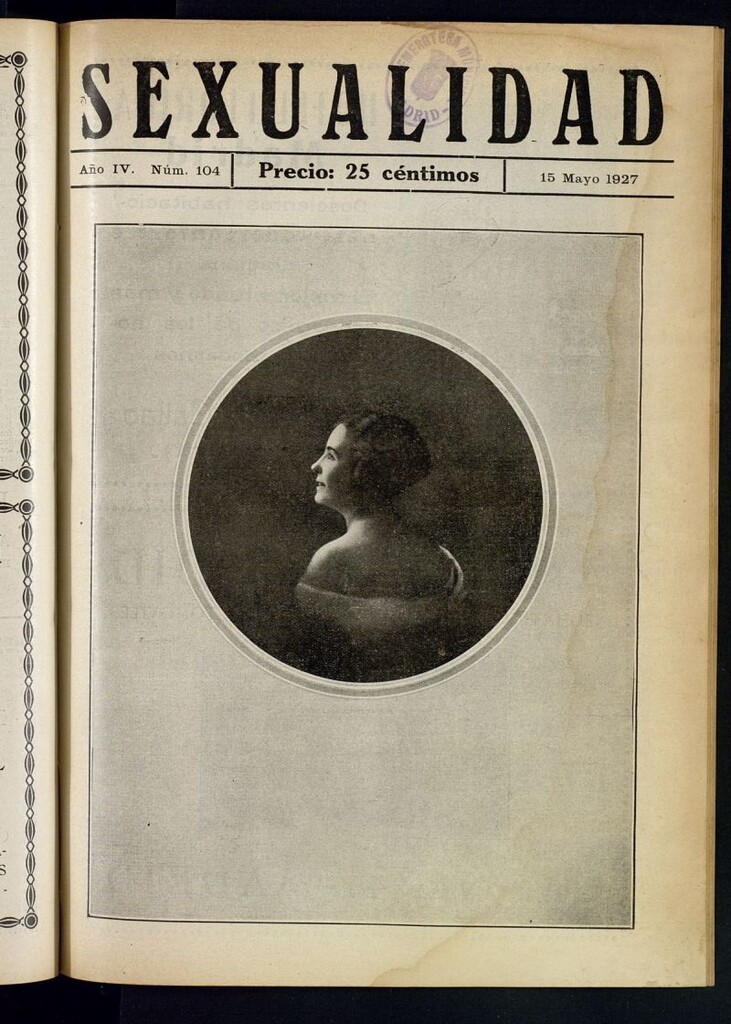 Miniatura de Sexualidad: Revista Ilustrada de Divulgación de Psicopatología Sexual del 15 de mayo de 1927