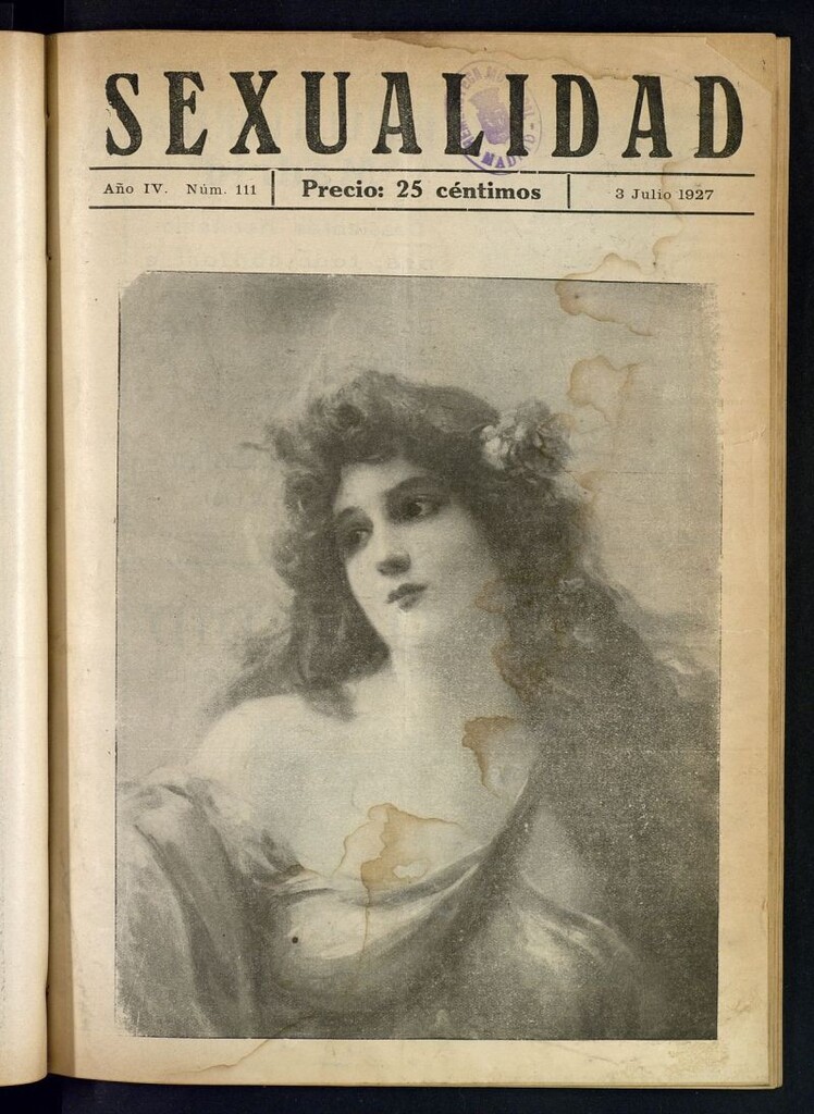 Miniatura de Sexualidad: Revista Ilustrada de Divulgación de Psicopatología Sexual del 3 de julio de 1927