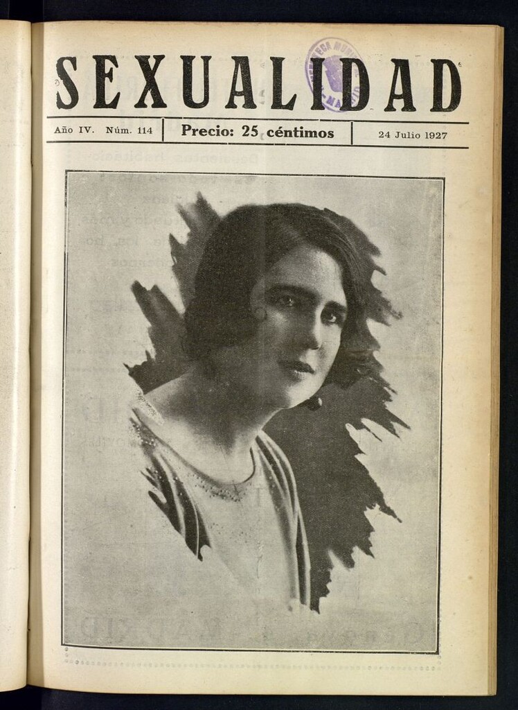 Miniatura de Sexualidad: Revista Ilustrada de Divulgación de Psicopatología Sexual del 24 de julio de 1927