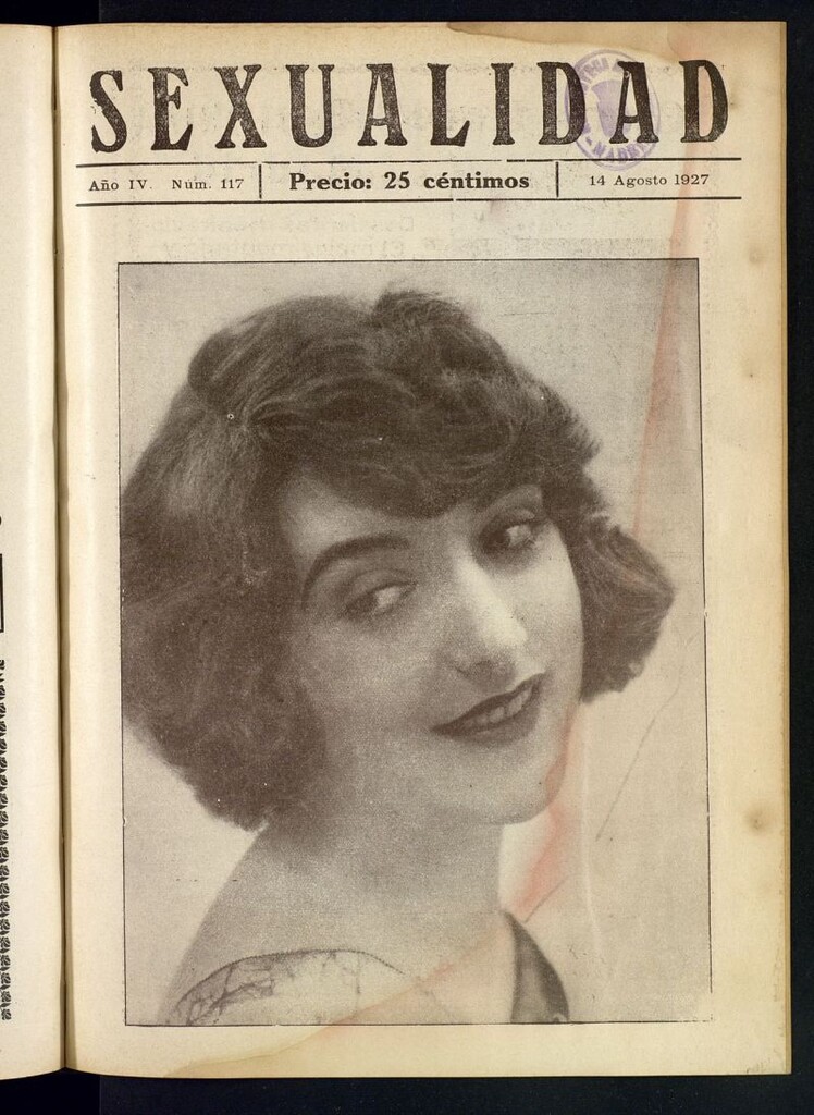 Miniatura de Sexualidad: Revista Ilustrada de Divulgación de Psicopatología Sexual del 14 de agosto de 1927