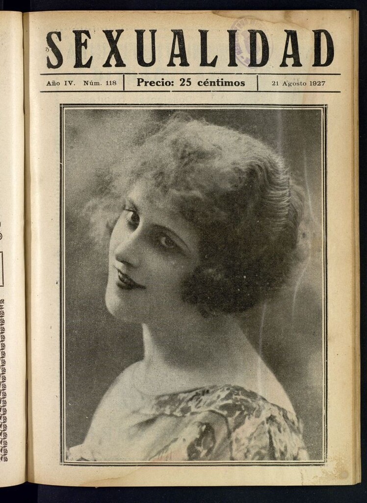Miniatura de Sexualidad: Revista Ilustrada de Divulgación de Psicopatología Sexual del 21 de agosto de 1927
