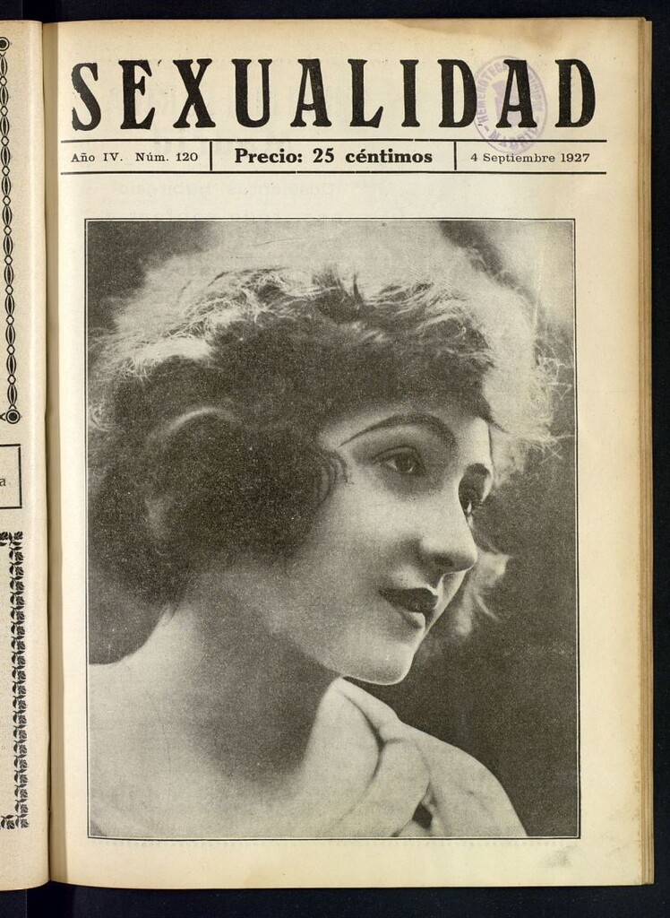 Miniatura de Sexualidad: Revista Ilustrada de Divulgación de Psicopatología Sexual del 4 de septiembre de 1927