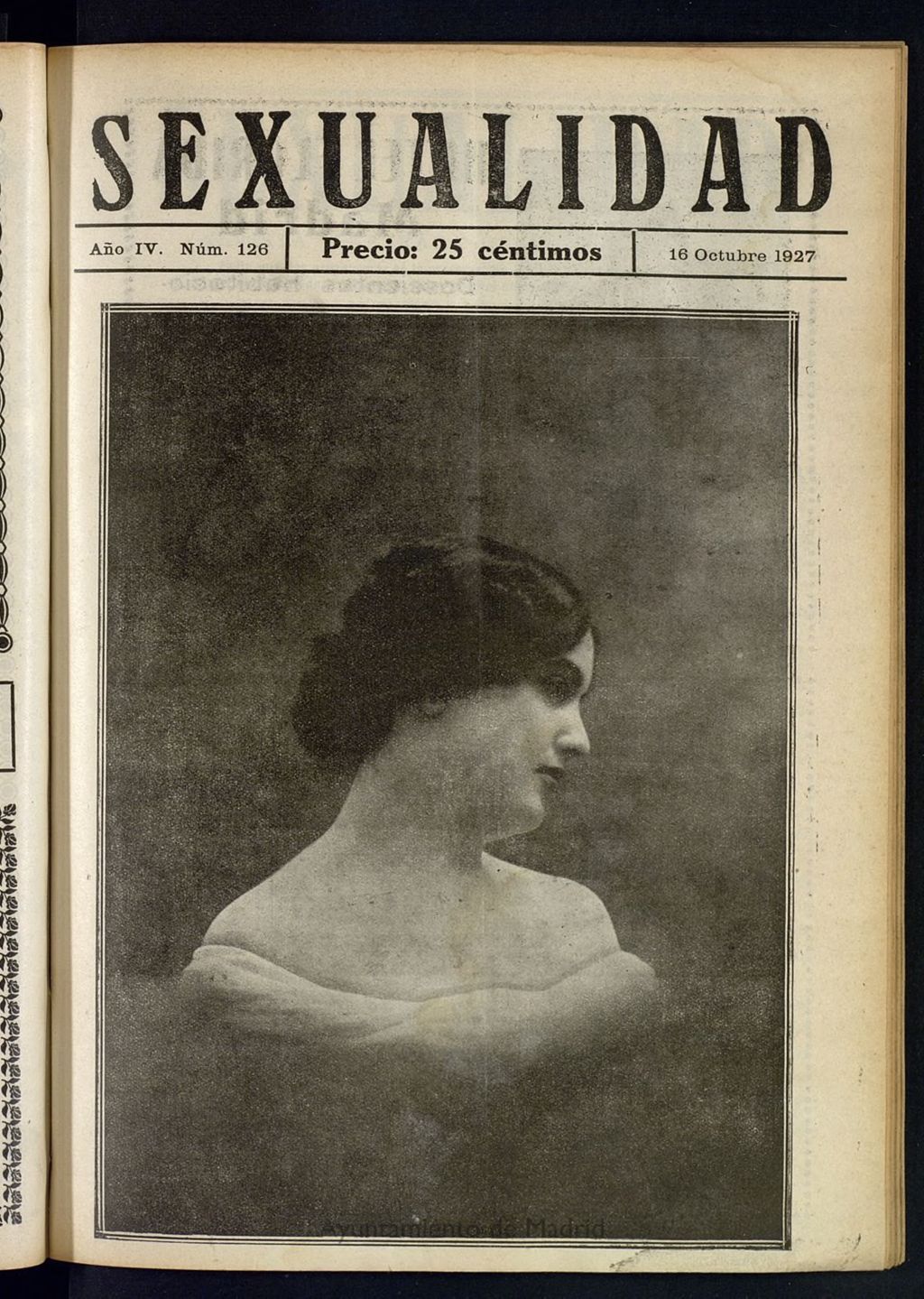 Miniatura de Sexualidad: Revista Ilustrada de Divulgación de Psicopatología Sexual del 16 de octubre de 1927