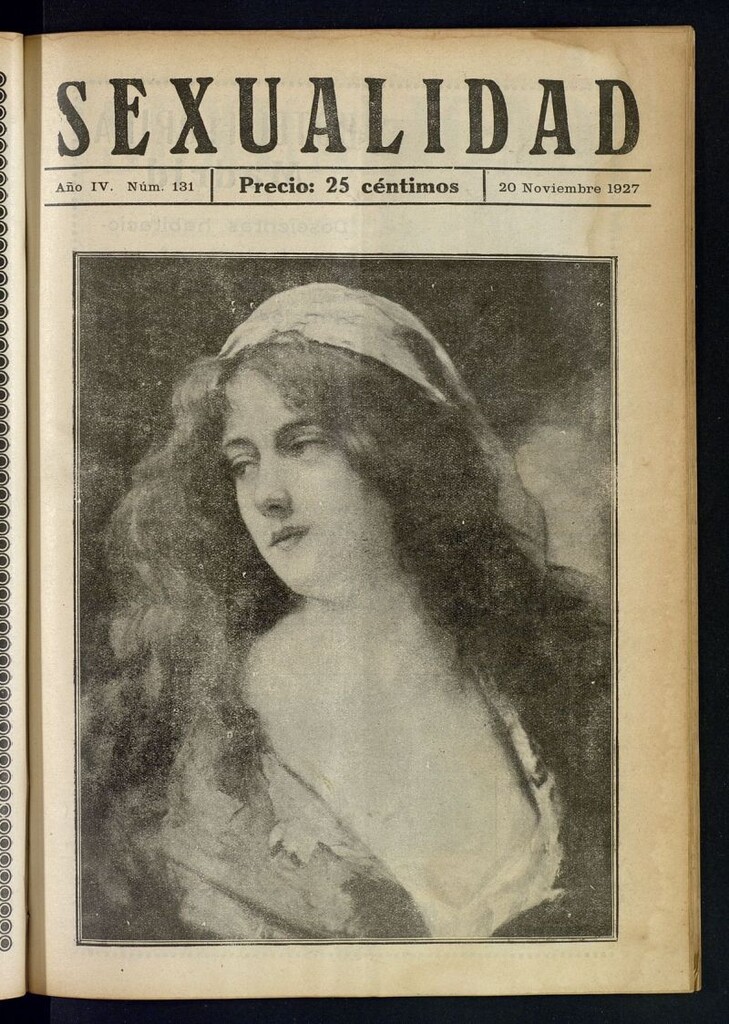 Miniatura de Sexualidad: Revista Ilustrada de Divulgación de Psicopatología Sexual del 20 de noviembre de 1927
