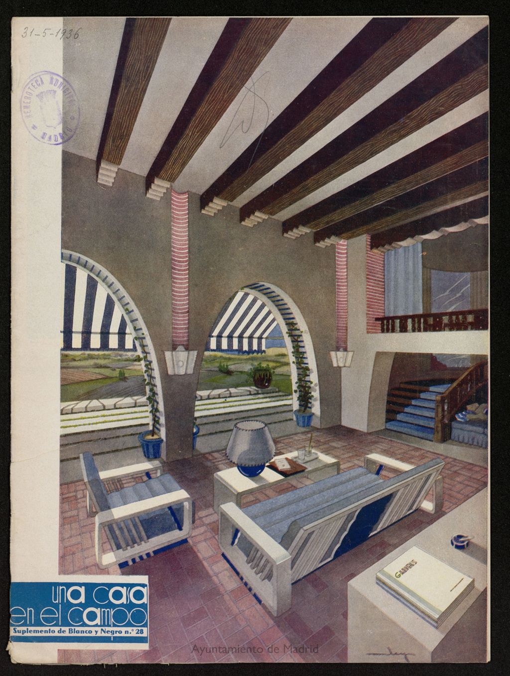Miniatura de Suplemento de Blanco y Negro, suplemento hogar del año de 1935, nº 28