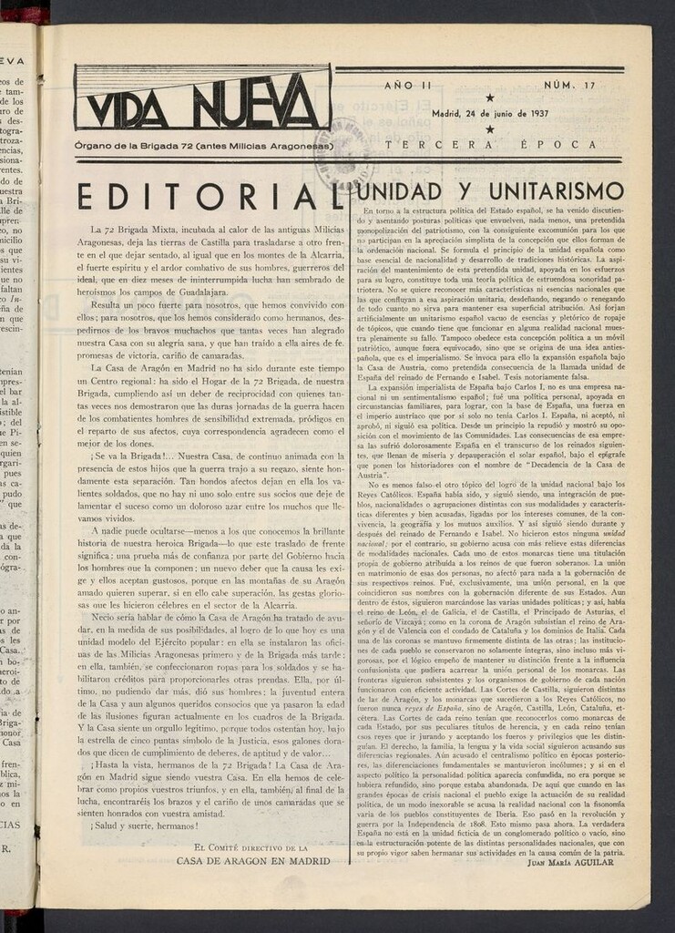 Miniatura de Vida Nueva (Madrid, 1937) del 24 de junio de 1937
