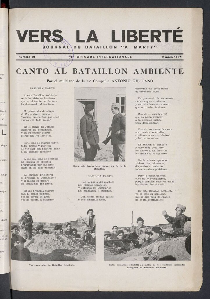 Miniatura de Vers la liberté del 2 de marzo de 1937