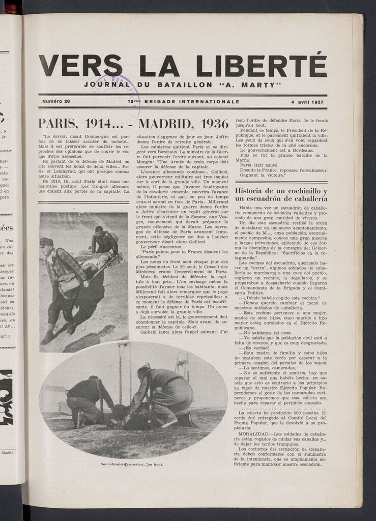 Miniatura de Vers la liberté del 4 de abril de 1937