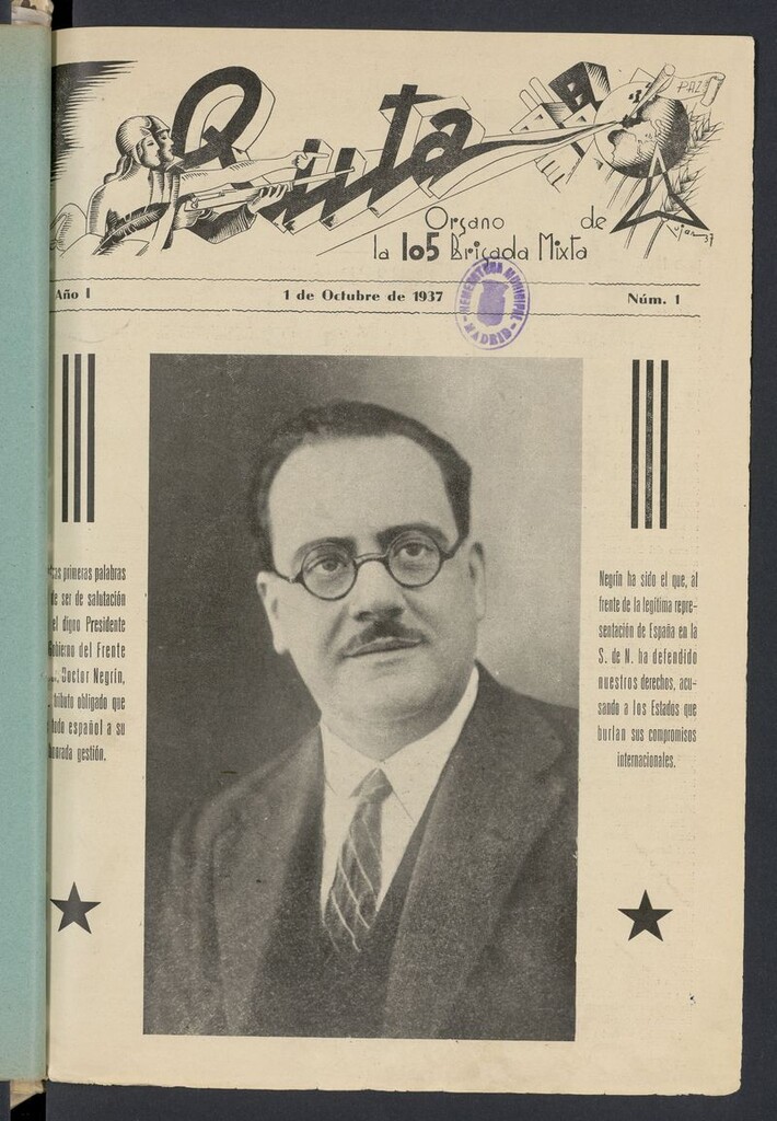 Miniatura de Ruta: órgano de la 105 Brigada Mixta del 1 de octubre de 1937