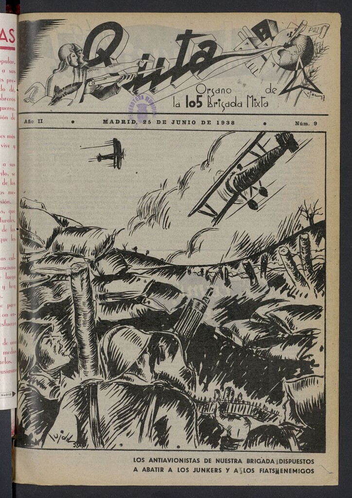 Miniatura de Ruta: órgano de la 105 Brigada Mixta del 25 de junio de 1938