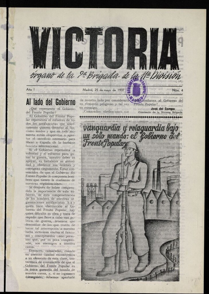 Miniatura de Victoria (Madrid, 1937) del 25 de mayo de 1937