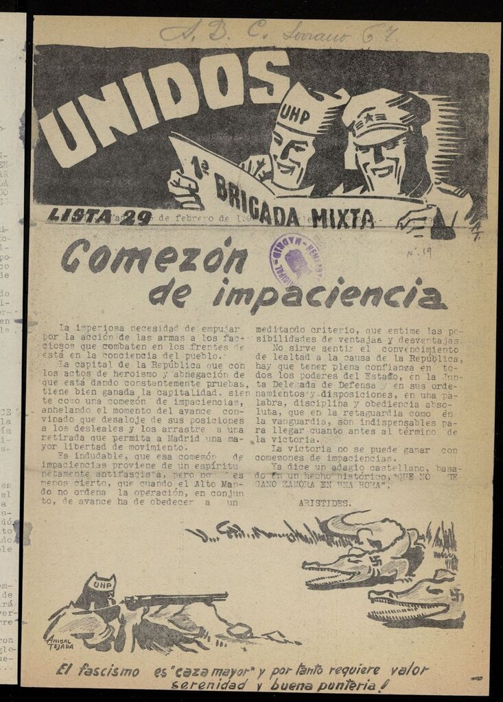 Miniatura de Unidos (Madrid, 1937) del 6 de febrero de 1937