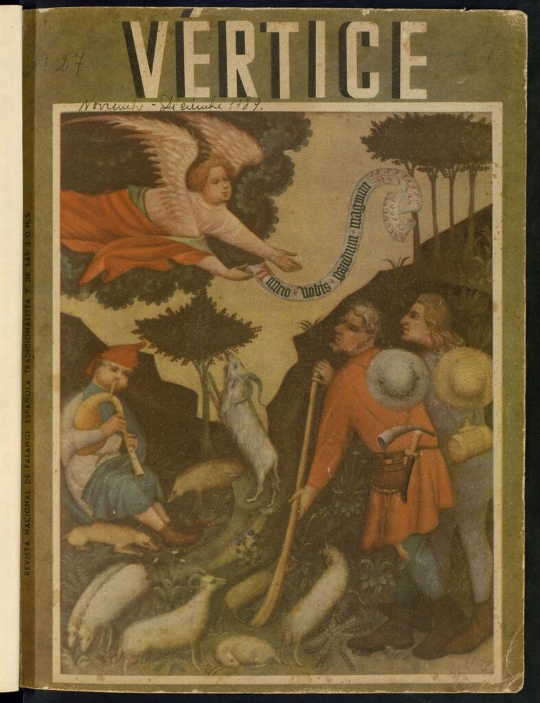 Miniatura de Vértice: Revista Nacional de la Falange de noviembre-diciembre de 1939