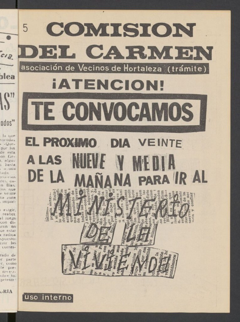 Miniatura de Boletín de la Asociación de Vecinos de Hortaleza: Comisión del Carmen 5