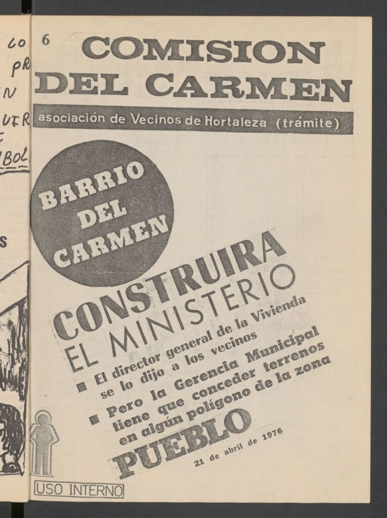 Miniatura de Boletín de la Asociación de Vecinos de Hortaleza: Comisión del Carmen 6
