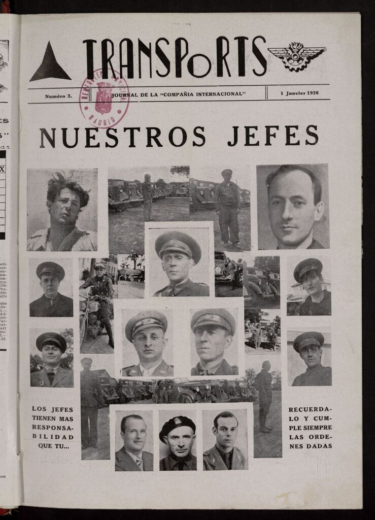 Miniatura de Transports : journal de la Compañía Internacional. 1 Janvier 1938