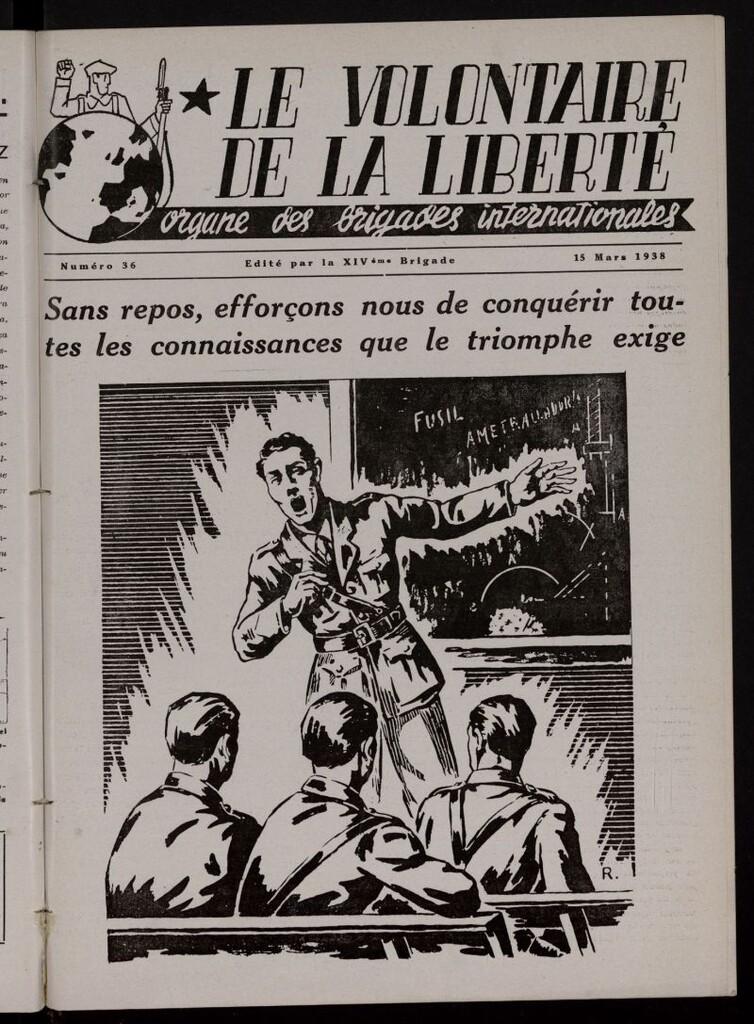 Miniatura de Le Volontaire de la Liberté : Organe des Brigades Internationales. 15 Mars, 1938