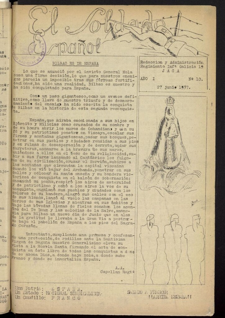 Miniatura de Soldado español del 27 de junio de 1937