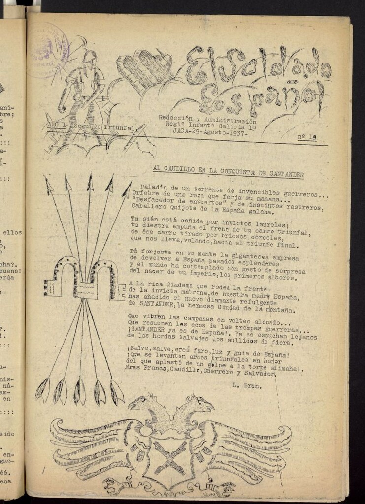 Miniatura de Soldado español del 29 de agosto dde 1937