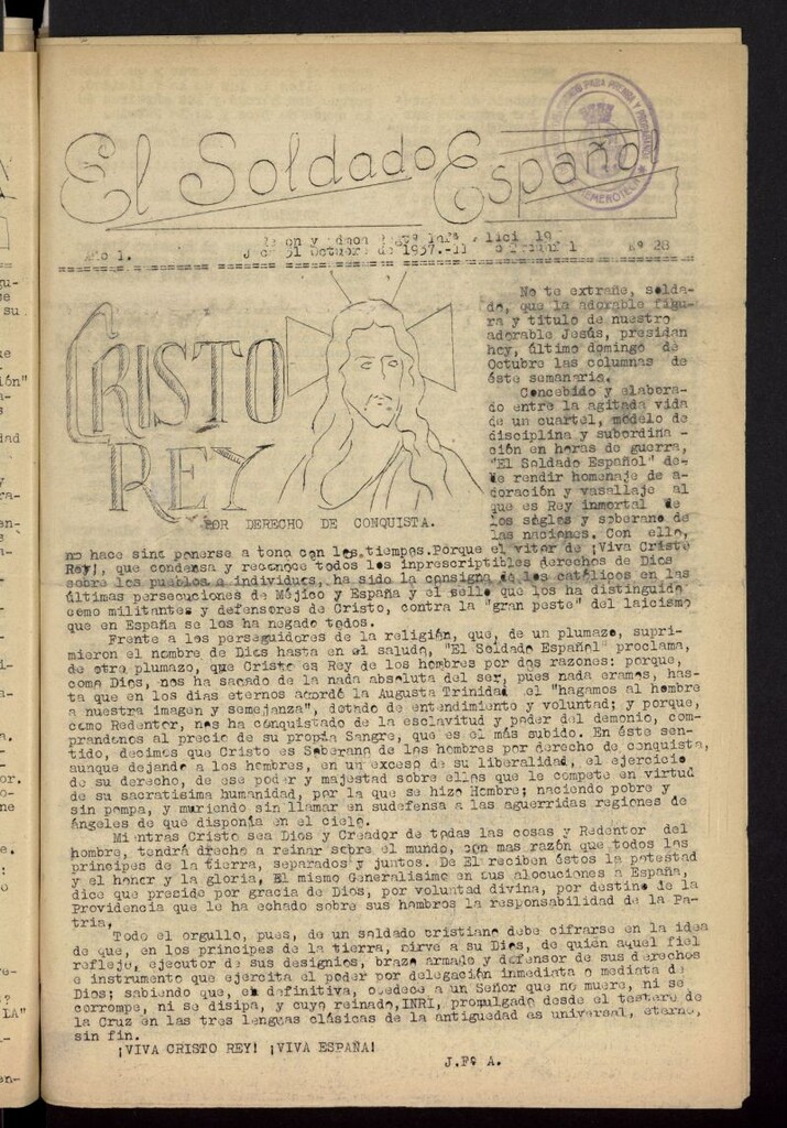 Miniatura de Soldado español del 31 de octubre de 1937