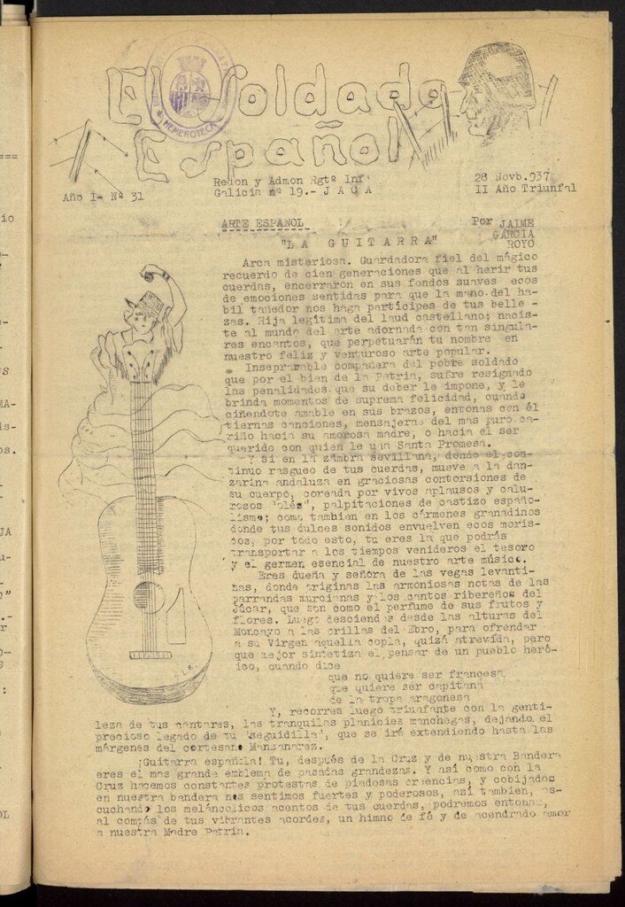 Miniatura de Soldado español del 28 de noviembre de 1937