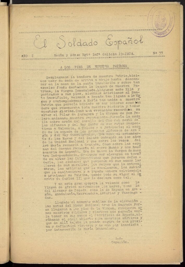 Miniatura de Soldado español del ¿12 diciembre? de 1937